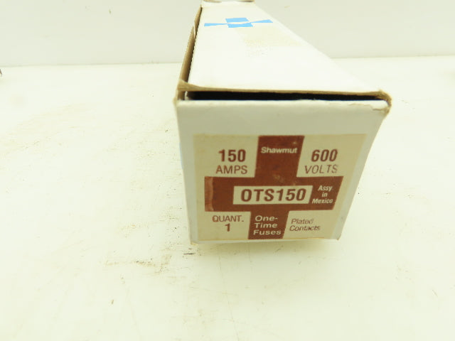 Gould OTS150 Shawmut Fast Acting One Time Fuse 600VAC 150A Class K5 LOT OF 5