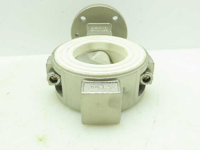 SwissFluid Cast Stainless Butterfly Valve 2" Wafer 150# DN50 PN16