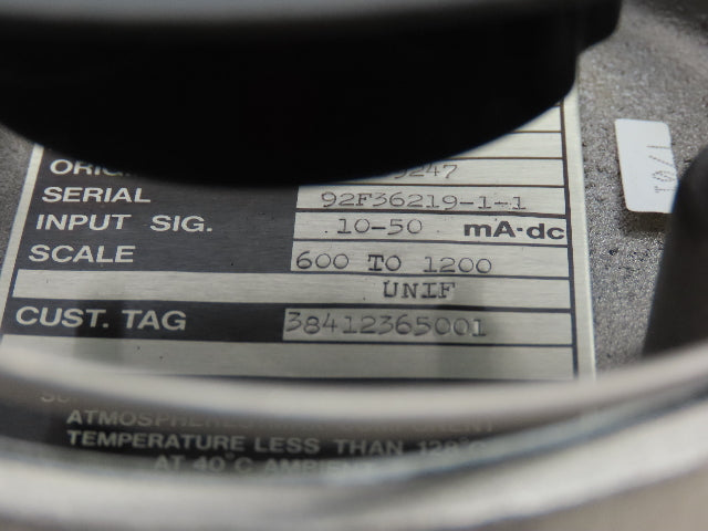 Foxboro Invensys 65FS-FNHG Field-Mounted Indicating Milliammeter 600-1200 PSI