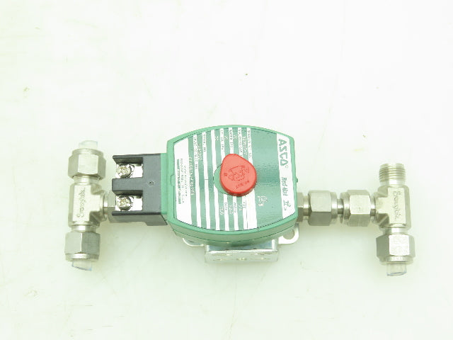 Asco Red-Hat OFKB8262H188VMB Numatic Solenoid Valve SS 2-Way 1/4"NPT 70PSI 24DC