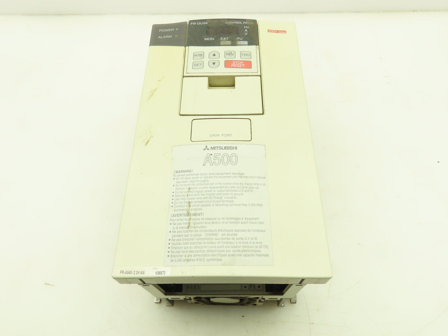 Mitsubishi A500 Variable Freq. Drive VFD AC Inverter 480V 3 PH 6.7A 3 HP Max