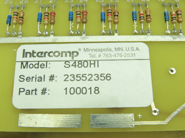 Intercomp S480HI Cabled Outdoor Alphanumeric Remote Red LED 6-Digit Display 120V