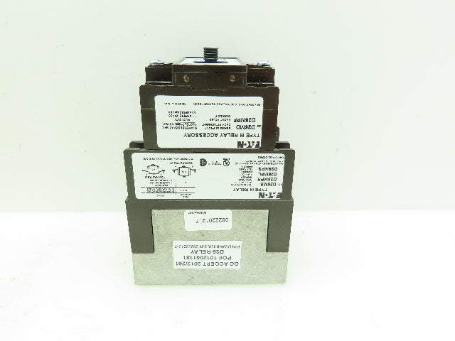 Eaton D26MR33A Type M Relay 6P 10A 120VAC Coil 3NO 3NC Contacts