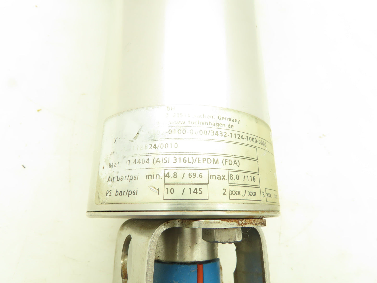 GEA 8880-2002-0100-0000 T-Smart Pneumatic Actuator 1" Stainless Sanitary Valve