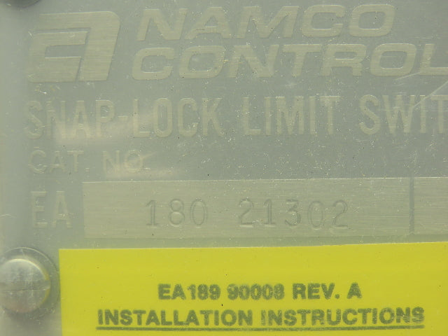 Namco EA180 21302 Rotary SNAP-LOCK Limit Switch EA180-21302