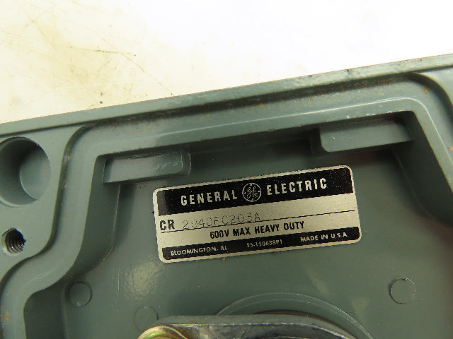 GE CR2940FC203A 2-Position Selector Switch 3.5"x 9"Enclosure w/Light Indicator