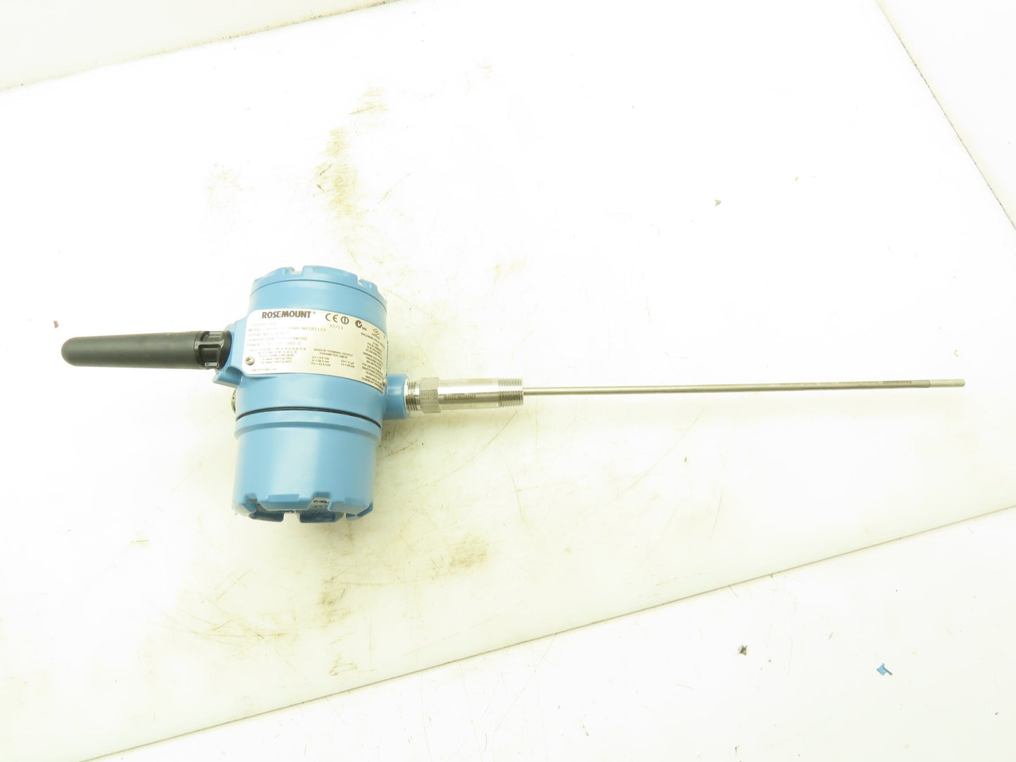 Rosemount 248DXI5 Wireless Temperature Temp Transmitter 12" Sensor Probe 0-100°C