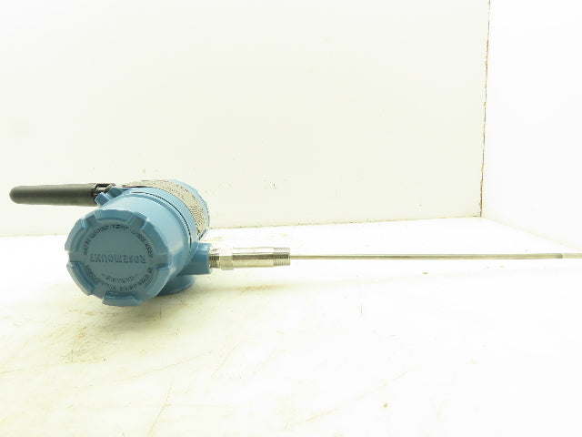 Rosemount 248DXI5 Wireless Temperature Temp Transmitter 12" Sensor Probe 0-100°C
