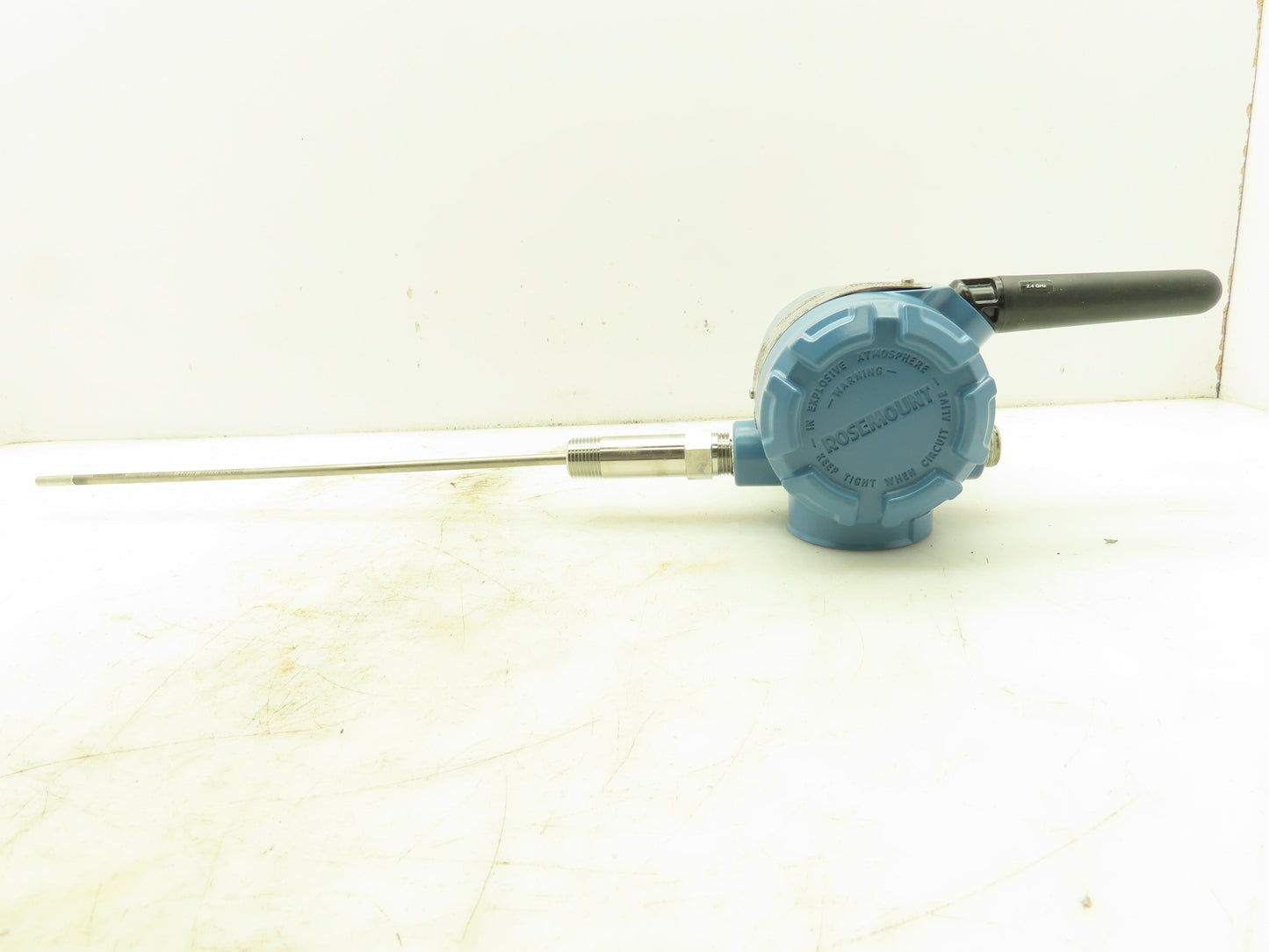 Rosemount 248DXI5 Wireless Temperature Temp Transmitter 12" Sensor Probe 0-100°C