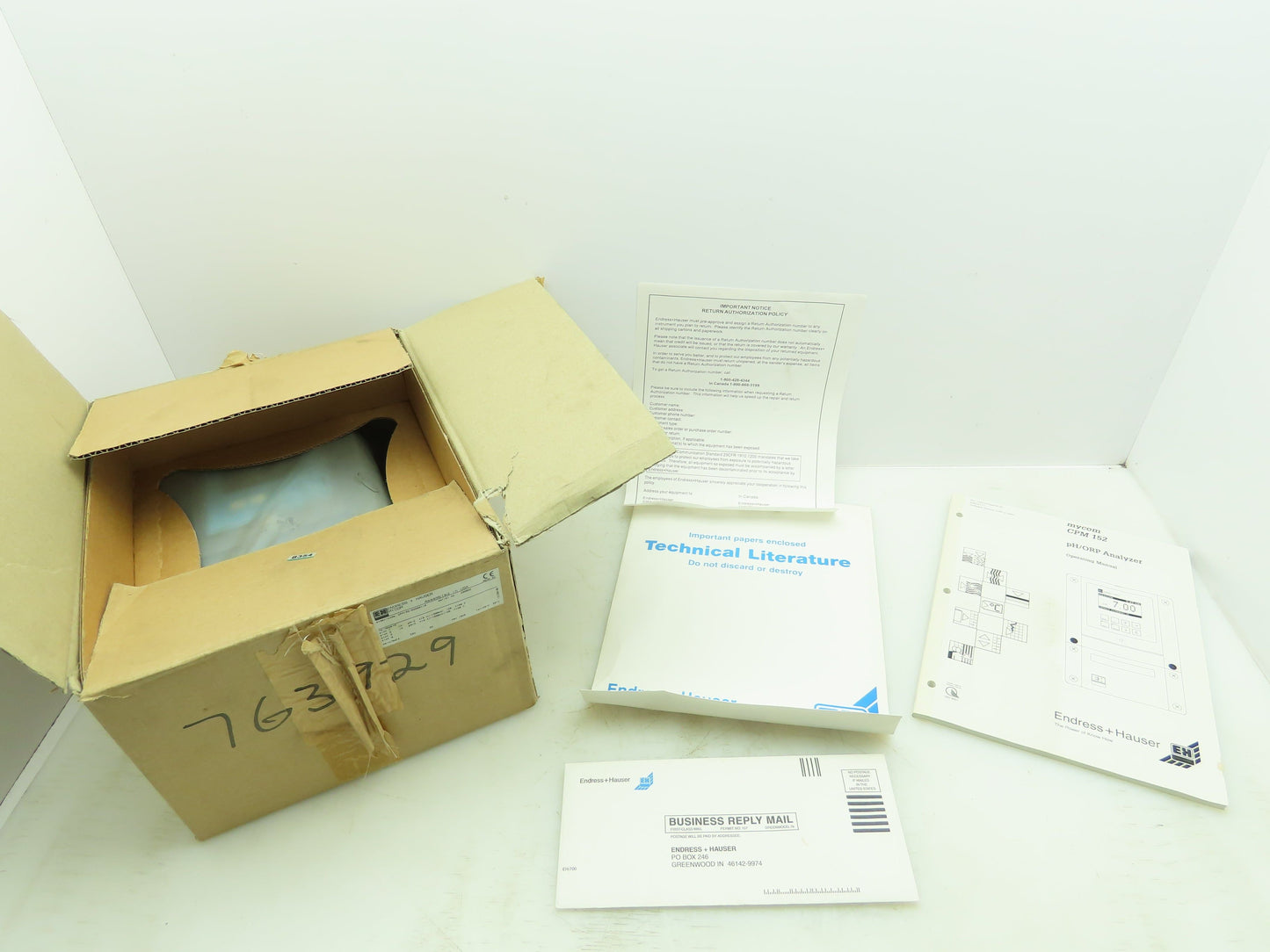 Endress Hauser MYCOM CPM 152 Microprocessor pH/ORP Digital Analyzer Control 24V