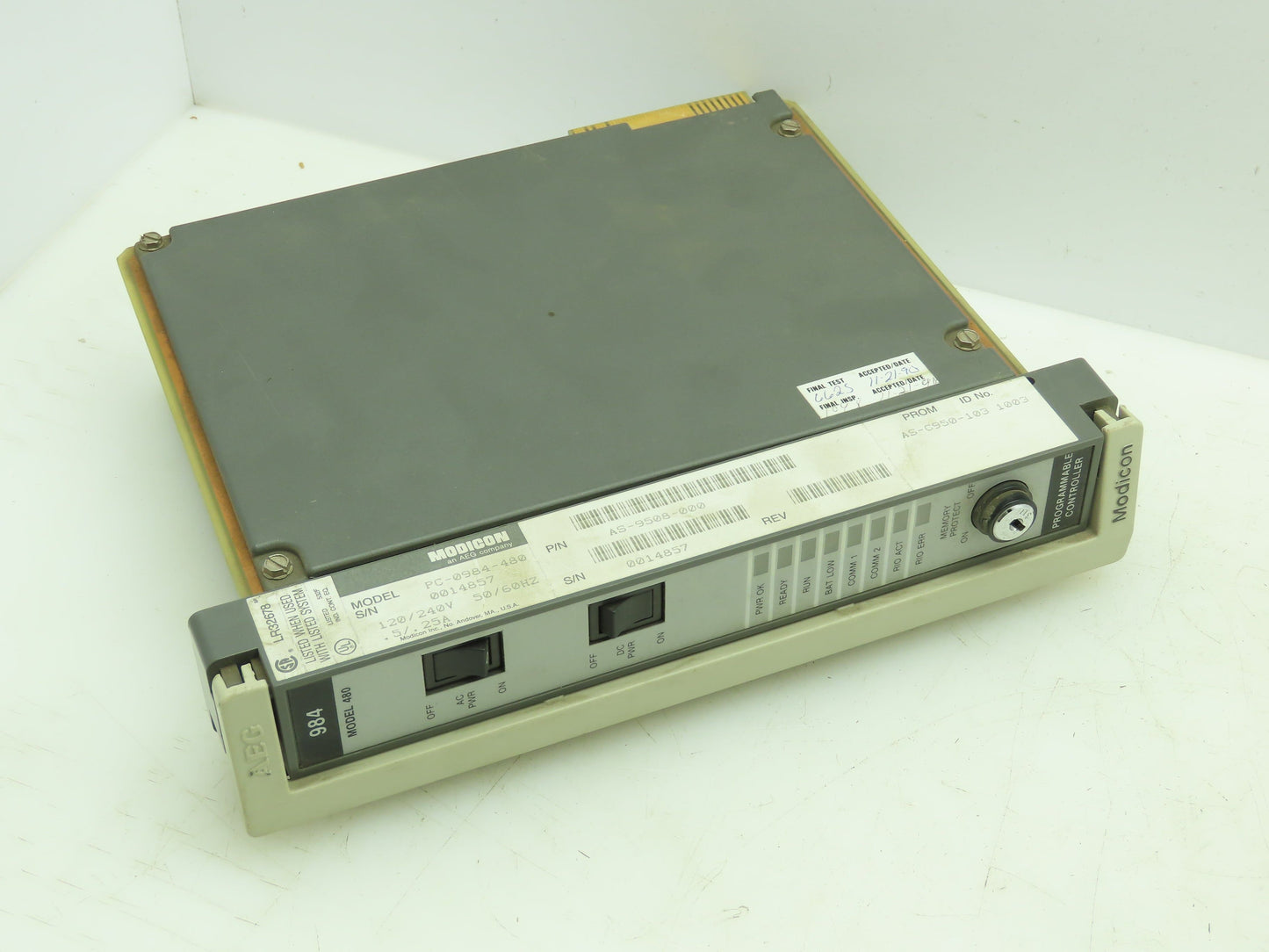 Modicon PC-0984-480 Model 480 Programmable Controller Module 120/240V .25A