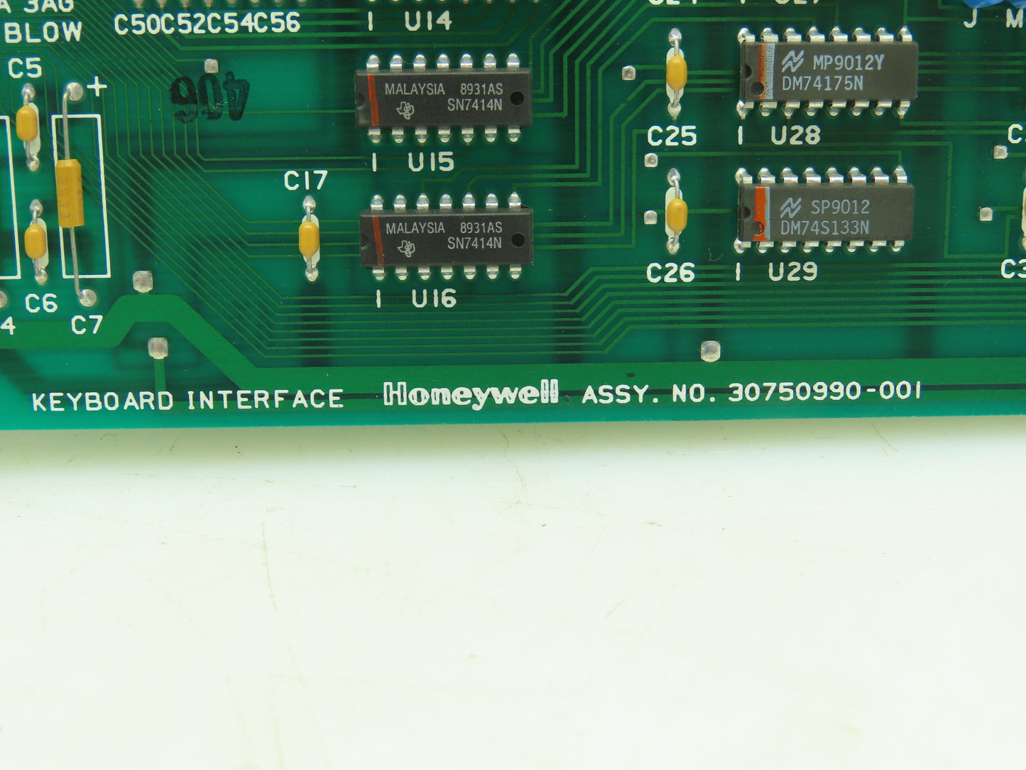 Honeywell 30750990-001 Keyboard Interface PLC Board 30750989-001