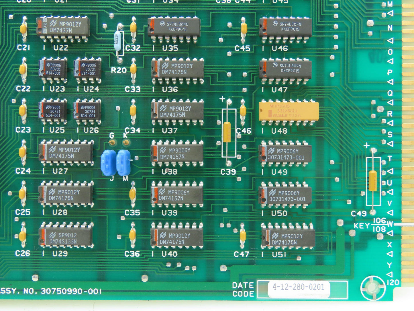 Honeywell 30750990-001 Keyboard Interface PLC Board 30750989-001