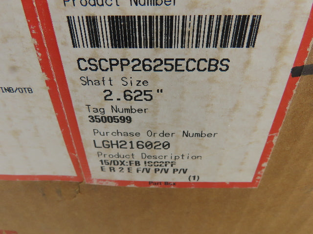 Flowserve CSCPP2625ECCBS-15 Pump Cartridge Seal 4Bolt 316 Stainless 2.625" Shaft