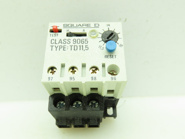 Square D 9065 Overload Relay 600V 3 Pole 11.5-16Amp Ser. A TE11.5