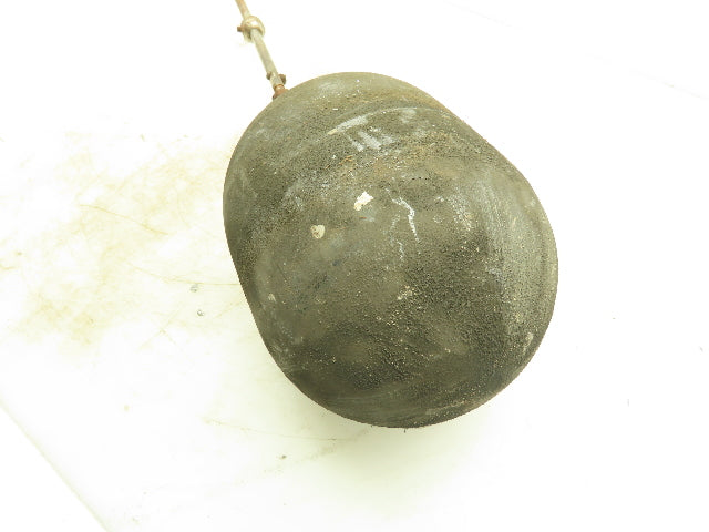 6" x 8" Tank Float and Rod Stainless Oblong Float Ball 6" x 8" 1.8Lbs
