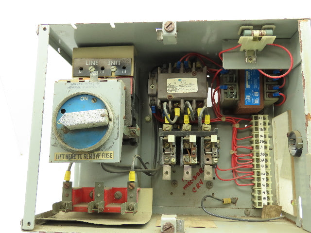GE ITE Feeder Bucket Fuseable NEMA Sz 1 Motor Starter Control Contactor 10HP 30A