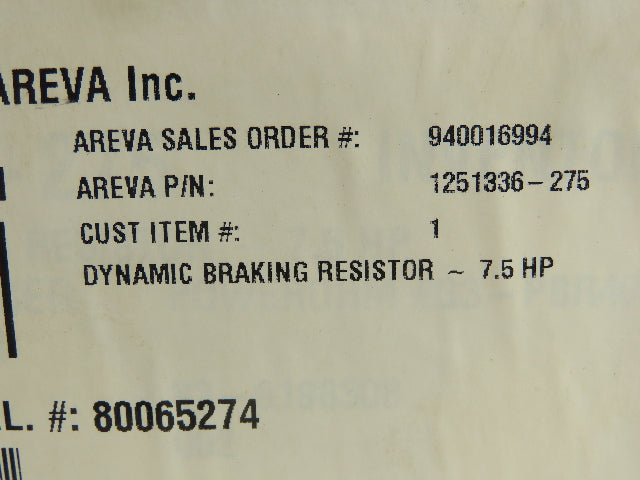 Powerohn G3-PBR4080-LD Dynamic Braking Resistor 240.0 Ohms 7.5HP P10096