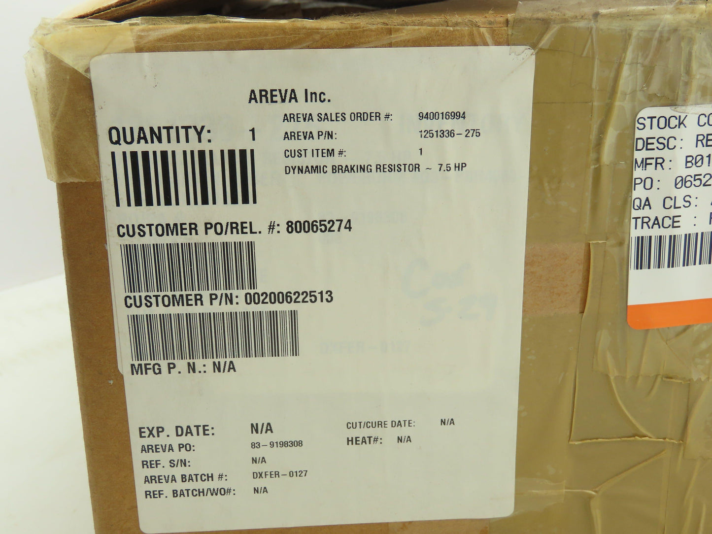 Powerohn G3-PBR4080-LD Dynamic Braking Resistor 240.0 Ohms 7.5HP P10096