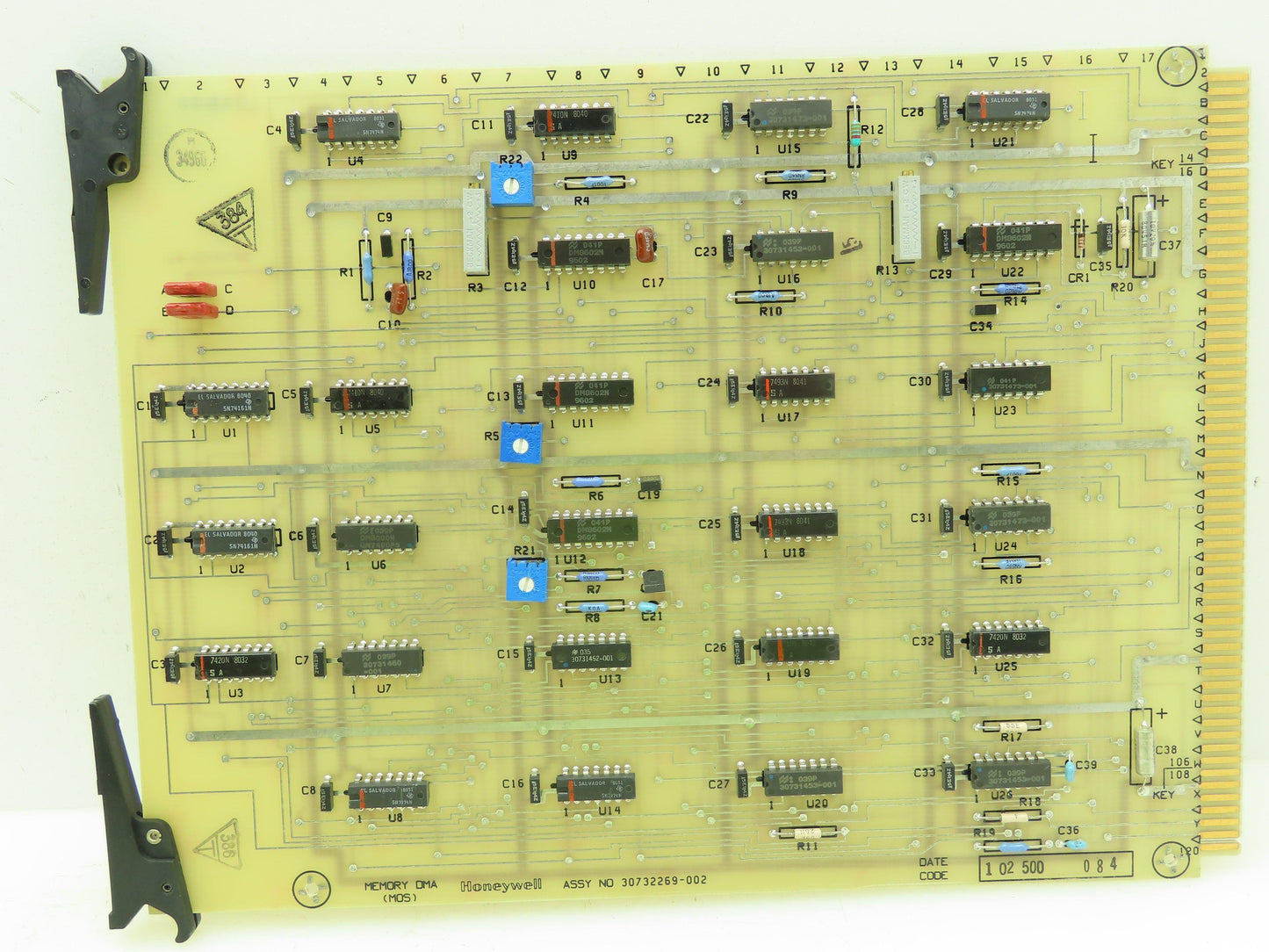 Honeywell 30732269-002 Memory DMA MOS Card Rack PLC
