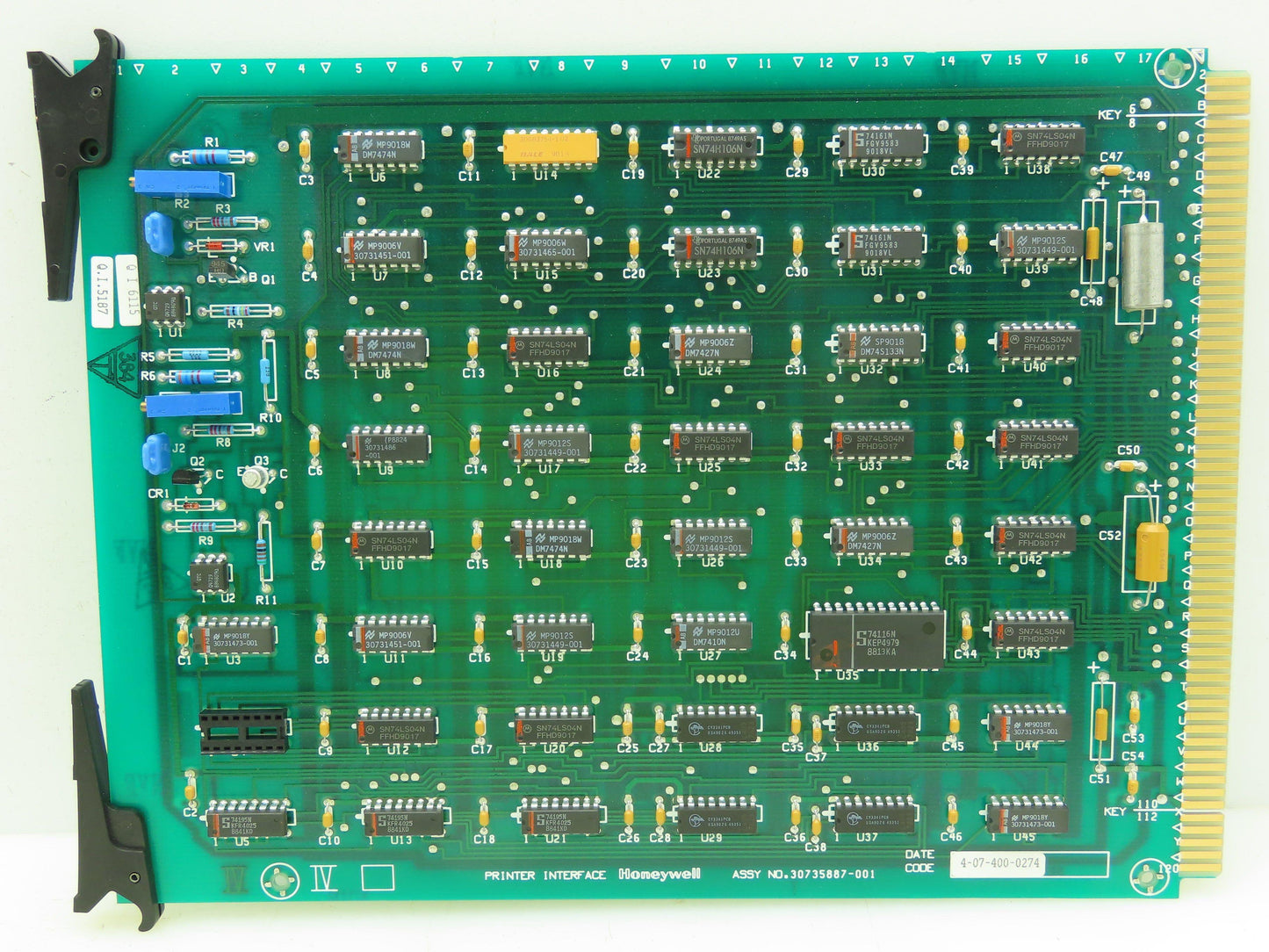 Honeywell 30735887-001 Printer Interface Board 30735886-001