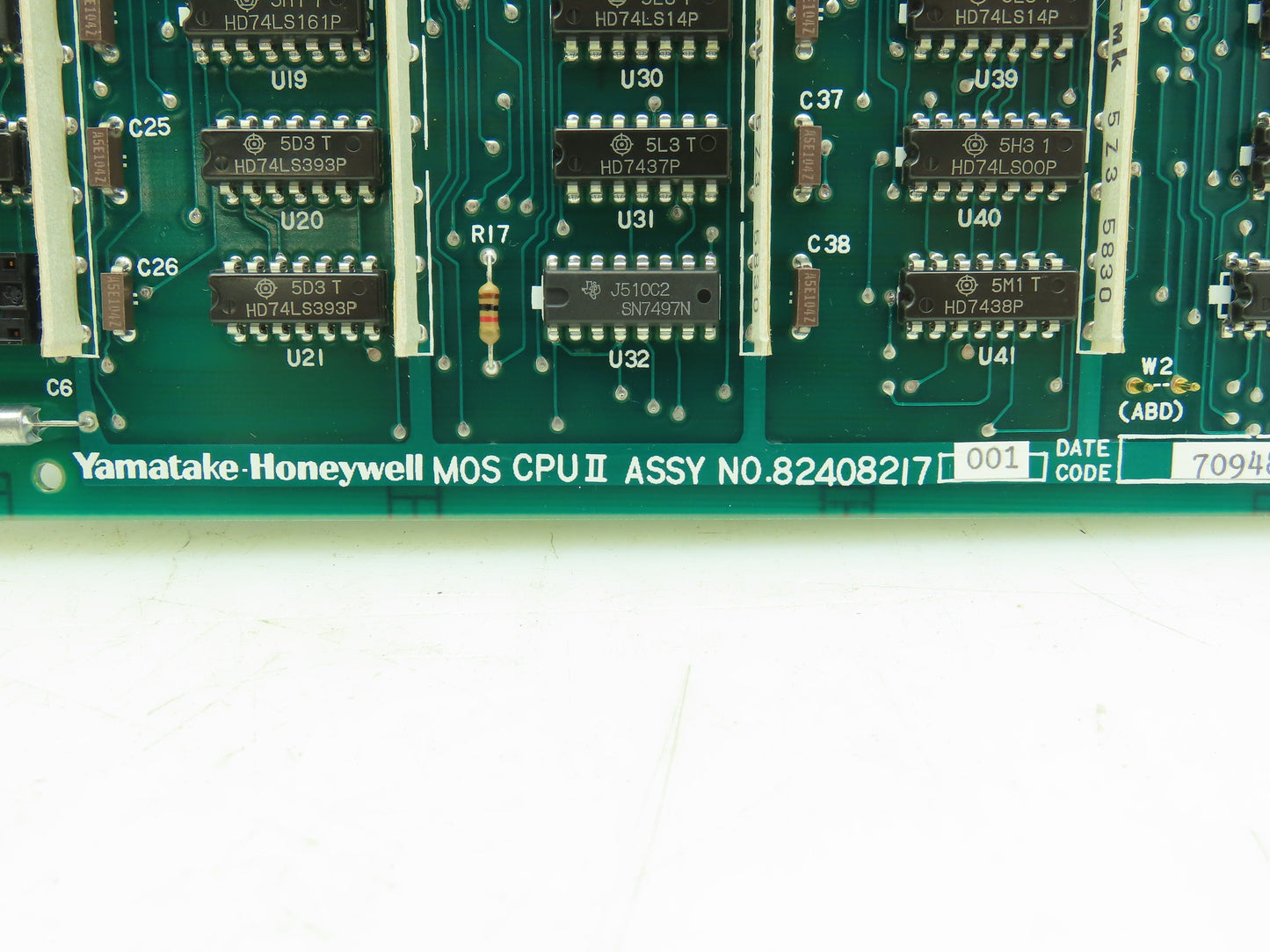 Honeywell 82408217-001 Yamatake MOS MC CPU II Circuit Board Card 82408218