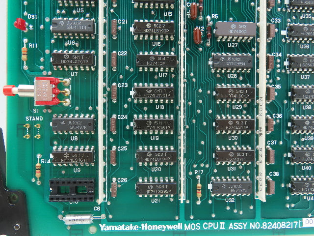Honeywell 82408217-001 Yamatake MOS MC CPU II Circuit Board Card 82408218