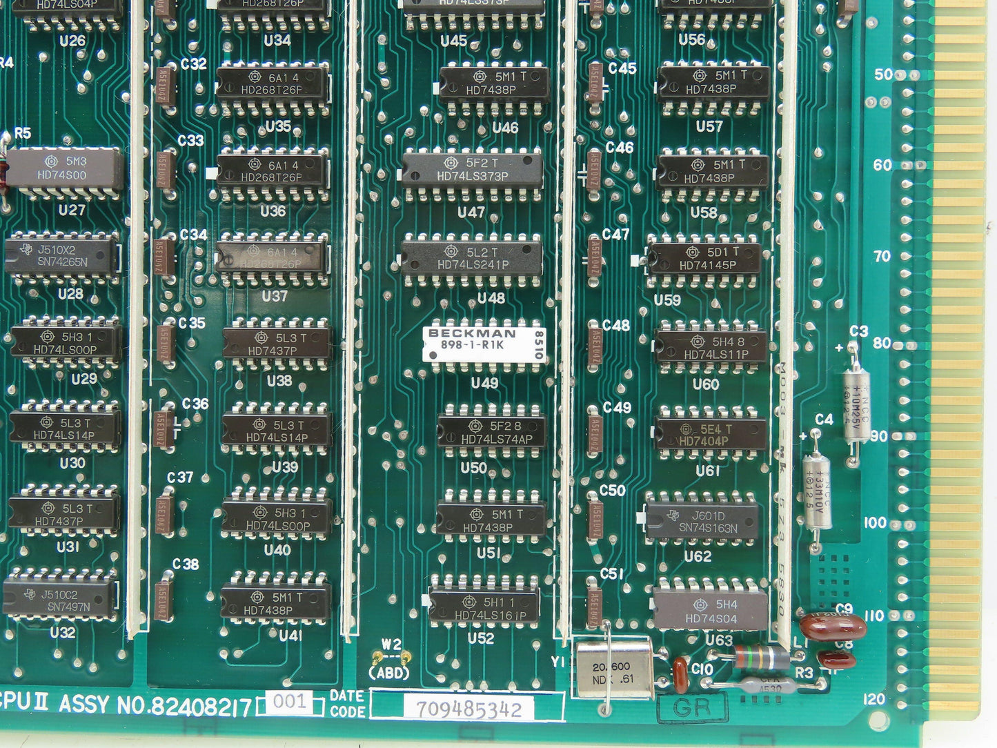Honeywell 82408217-001 Yamatake MOS MC CPU II Circuit Board Card 82408218