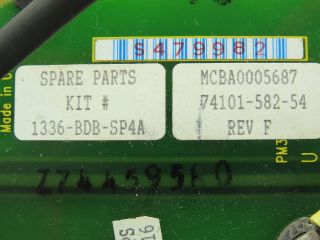 Allen Bradley 74101-582-54 Rev. F VFD Variable Speed Drive Board PCB Gate 460V