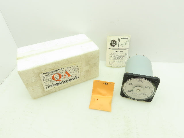 General Electric 103221AXGJ7DNC Yokogawa 0-4000 AC Kilowatts Meter
