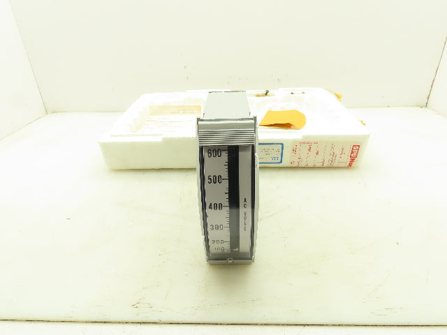 General Electric 8721MS 180 Series Switchboard Edgewise Voltage Meter 0-600VAC