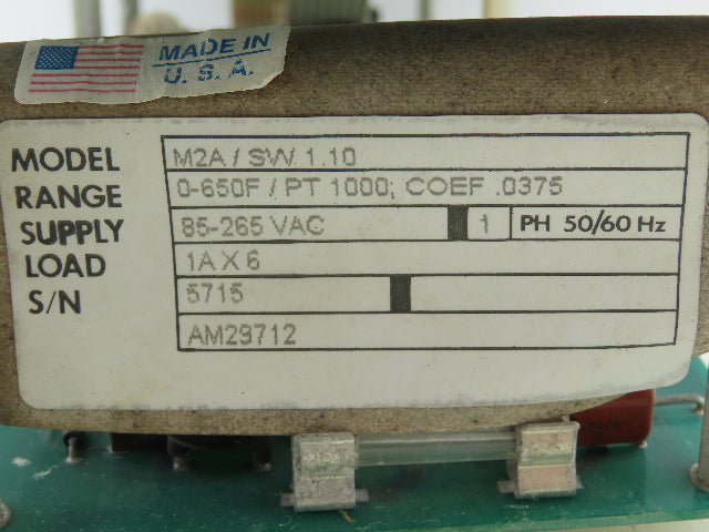 Sterlco M2A Temperature Control System Interface