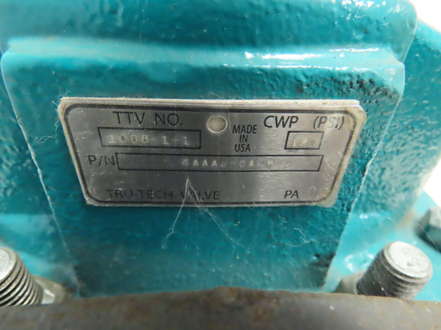 TRU-TECH 4AAAJ-CA-M-2 TRU-FLOW Rubber Diaphragm Manual Valve 4" Flanged 150 PSI