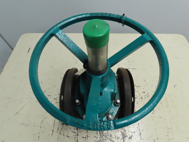 TRU-TECH 4AAAJ-CA-M-2 TRU-FLOW Rubber Diaphragm Manual Valve 4" Flanged 150 PSI