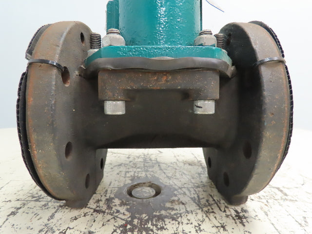 TRU-TECH 4AAAJ-CA-M-2 TRU-FLOW Rubber Diaphragm Manual Valve 4" Flanged 150 PSI