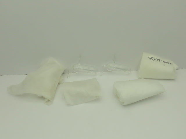 Glass Steam Trap 1.75" x 5" Cylinder 1/4" Tube ID Inlet LOT OF 6