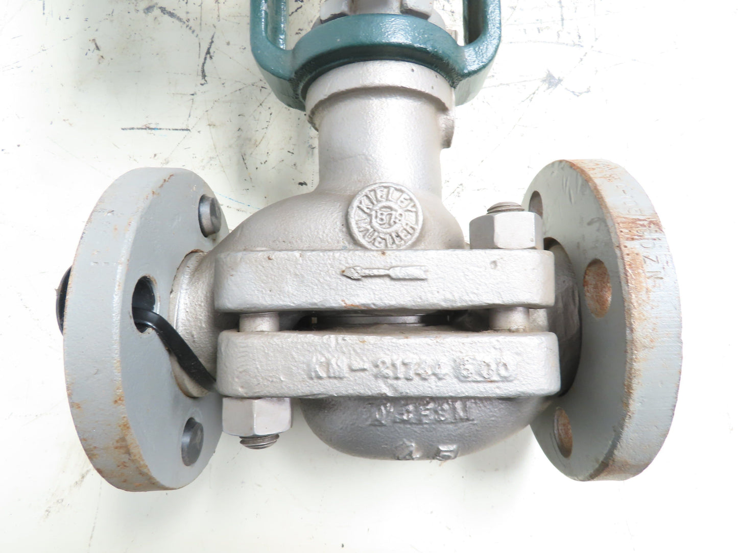 Mueller 1350-02 Diaphragm Actuator Control Valve 1-1/2" Flanged w/ Positioner