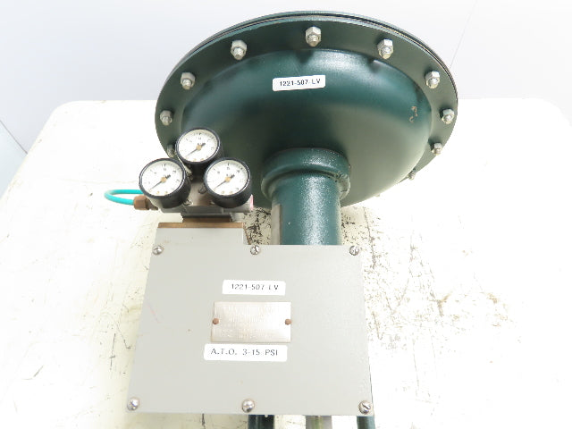 Mueller 1350-02 Diaphragm Actuator Control Valve 1-1/2" Flanged w/ Positioner