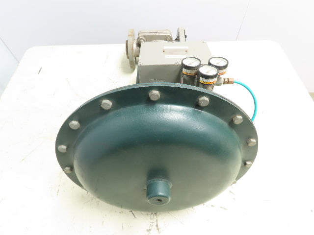 Mueller 1350-02 Diaphragm Actuator Control Valve 1-1/2" Flanged w/ Positioner