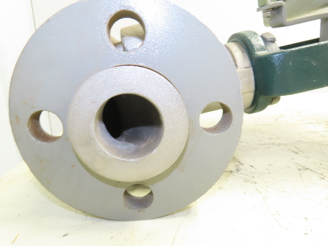 Mueller 1350-02 Diaphragm Actuator Control Valve 1-1/2" Flanged w/ Positioner