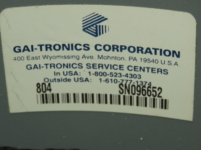 Gai-Tronics 804 Flush Mount Ceiling PA Intercom 6" Speaker 10" x 4" Enclosure