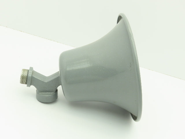 Atlas Soundolier Intercom PA Loudspeaker Paging Horn 10" Gray Aluminum