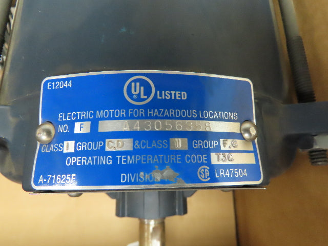 Leeson A6T17EB22 Electric Motor 1/3HP 1725RPM 460V 3PH 56 Fr Hazardous Location