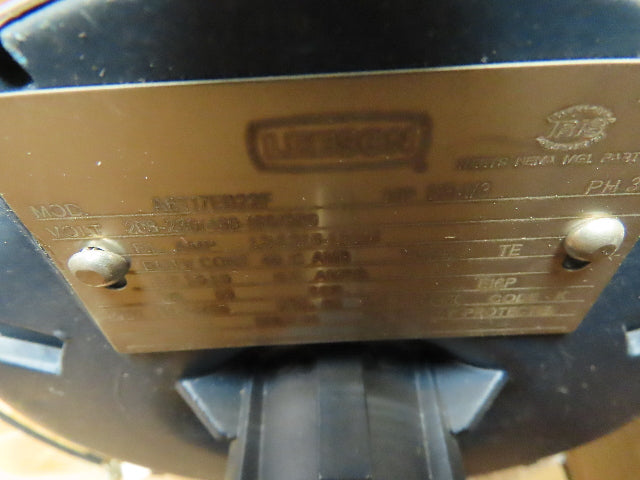 Leeson A6T17EB22 Electric Motor 1/3HP 1725RPM 460V 3PH 56 Fr Hazardous Location