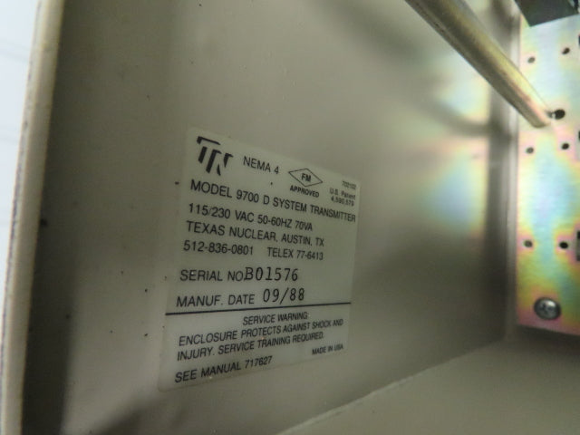 Texas Nuclear Mark II CDN Level System Transmitter Display