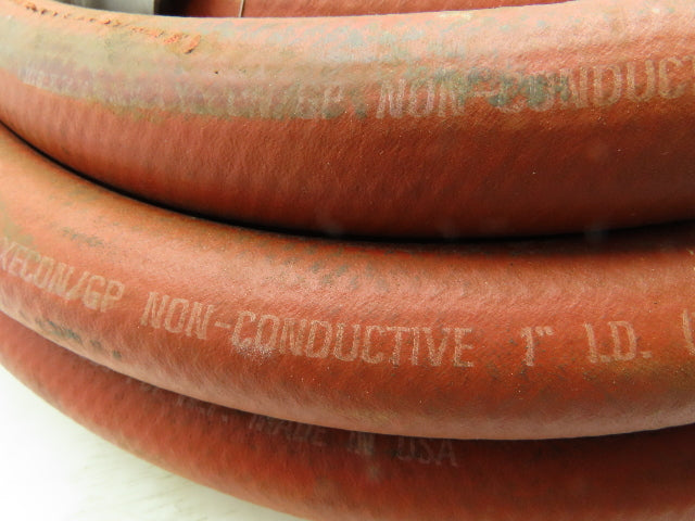 Thermoid Maxecon/GP Non-Conductive Red Hose 300PSI 1"ID x 35'Long Quick Connects