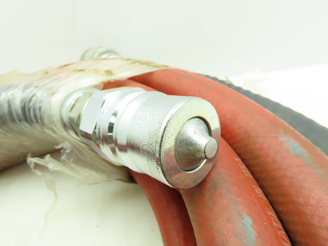 Thermoid Maxecon/GP Non-Conductive Red Hose 300PSI 1"ID x 35'Long Quick Connects