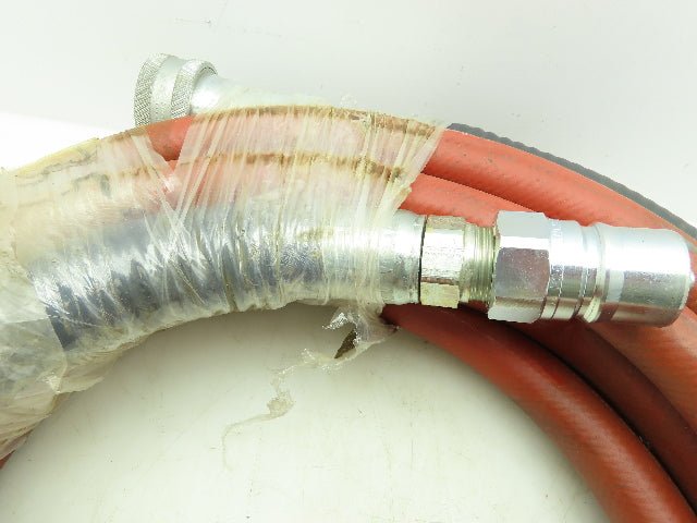 Thermoid Maxecon/GP Non-Conductive Red Hose 300PSI 1"ID x 35'Long Quick Connects