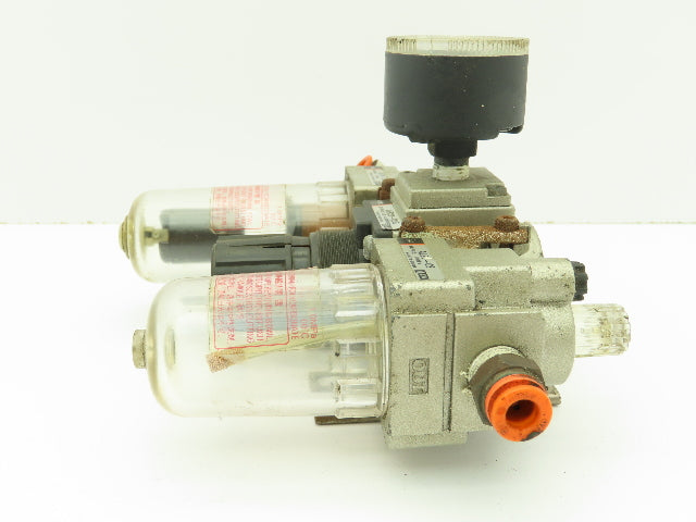 SMC AF20-02C Pneumatic Filter AR20-02G Regulator AL20-02 Lubricator Combo 1.0MPa