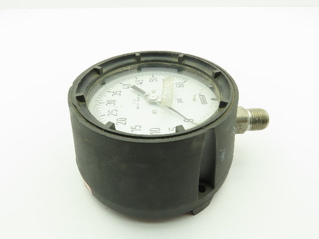 Wika Pressure Gauge 0-60PSI 1/2"NPT 316 SS Tube/Conn. Lower Mount 4.5"Dial